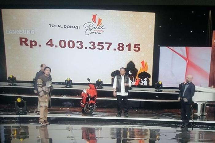 Lelang skuter listrik Gesits terjual Rp 2,55 miliar di acara lelang Bersatu Melawan Corona, Minggu (17/5/2020)