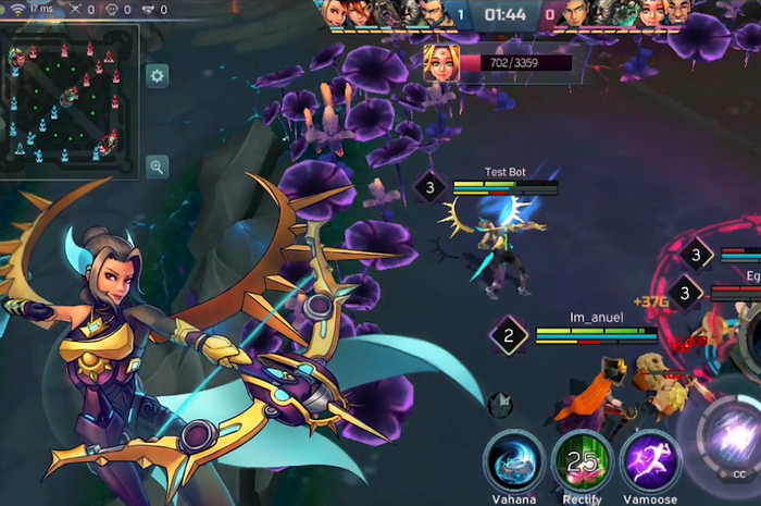 Gameplay dari Lokapala yang merupakan mobile games jenis MOBA.