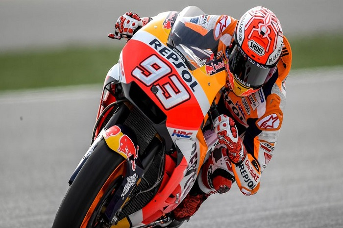 Ilustrasi. Gaya balap Marc Marquez unik banget, pembalap MotoGP ini sampai bilang haram.