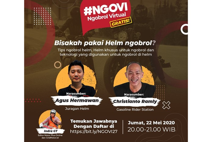 Ngobrol Virtual NGOVI soal komunikasi menggunakan intercom di helm