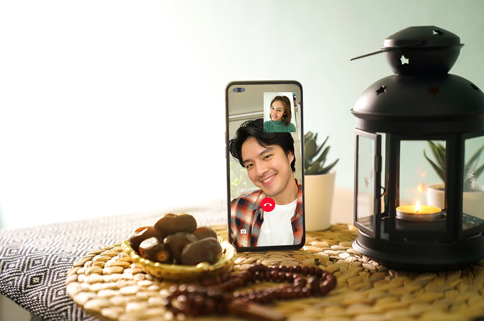 Ilustrasi video call.