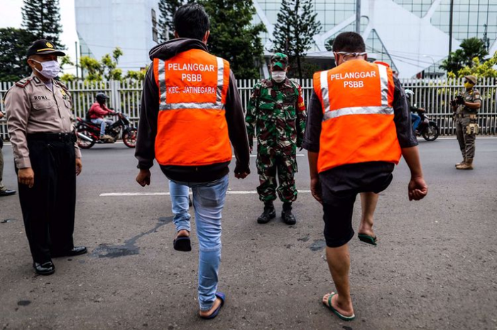 Dalam 5 Hari Terakhir ada 2.155 Kasus Pelanggaran PSBB di Jakarta Timur, Ini Pelanggaran Terbanyak 