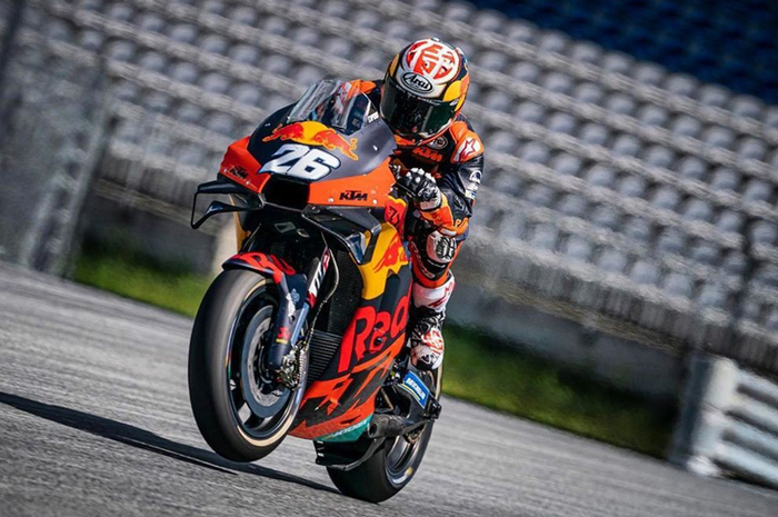 Ilustrasi. Test rider KTM MotoGP, Dani Pedrosa, jadi pembalap penguji pertama yang kembali jajal dan tes motor setelah kondisi darurat Covid-19 dilonggarkan