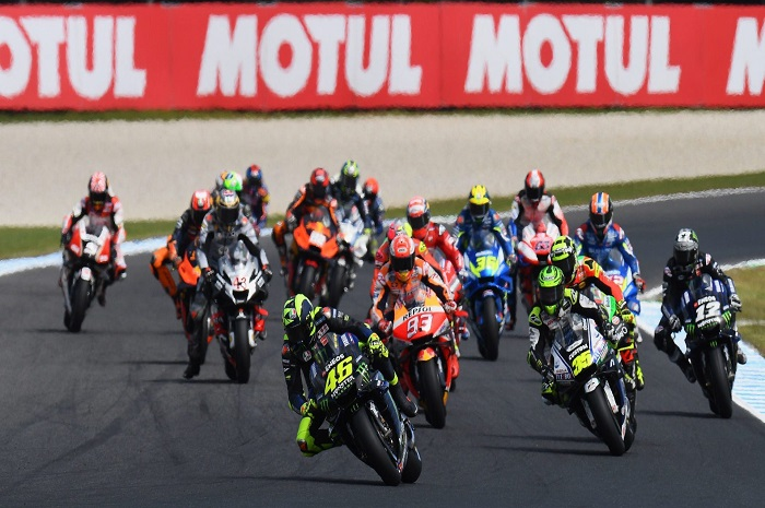Ilustrasi. Balapan MotoGP disaranin pakai penonton palsu, ini balasan menohok Dorna Sports.