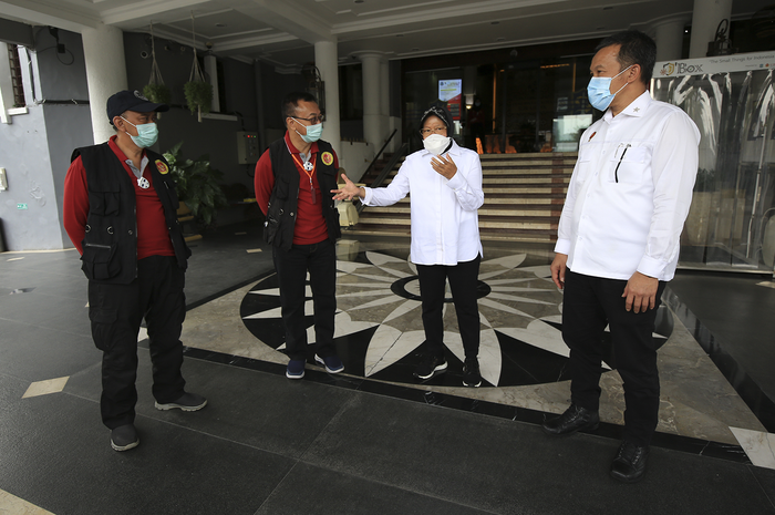 Pemkot) Surabaya kembali menerima bantuan dari Badan Intelijen Negara (BIN) berupa 120 ribu masker non medis.