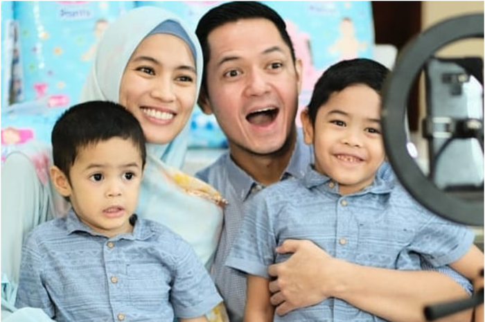 Dude Herlino, Alyssa Soebandono, dan anak mereka