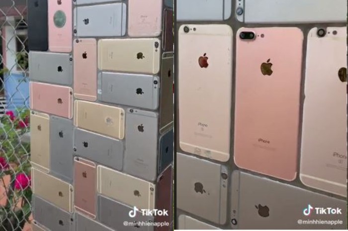 Penampakan pagar berlapis iPhone 6 dari dekat terlihat asli.