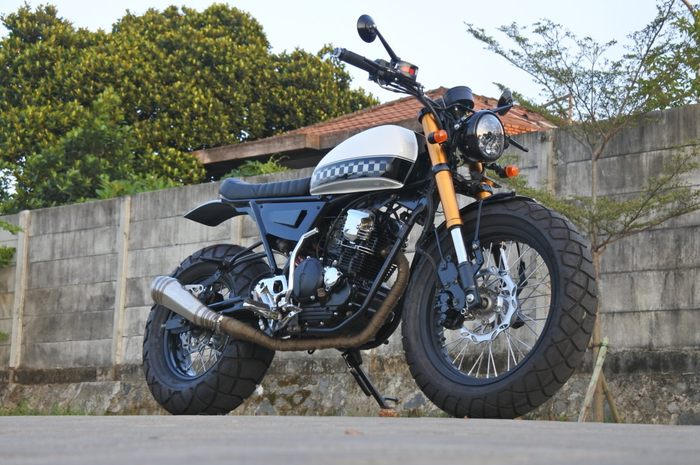 Ilustrasi. Motor custom bebas kena tilang bisa lakukan uji tipe motor, simak syaratnya!