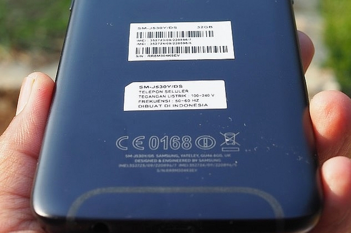 Contoh Nomor IMEI ponsel yang resmi dibuat di Indonesia