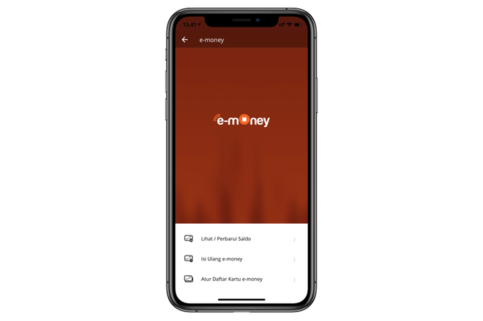Fitur emoney di Mandiri Online