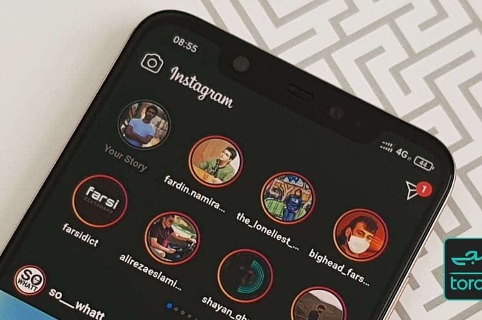 Instagram uji tes tampilan dua baris Stories.