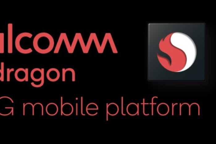 Desain poster chipset prosesor Qualcomm Snapdragon 865.