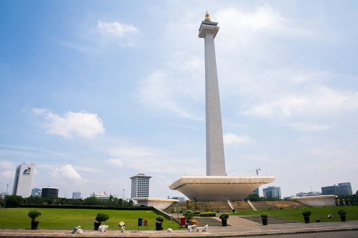Ilustrasi kawasan Monas jadi tempat yang cocok untuk ngabuburit