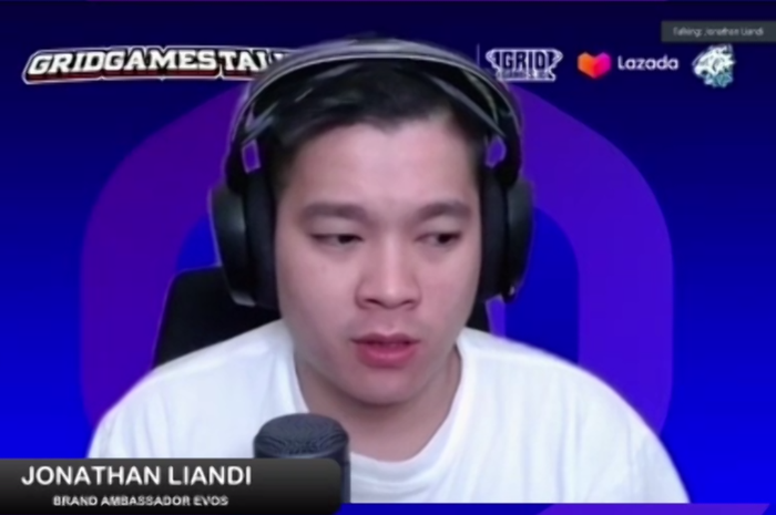 Jonathan Liandi, Brand Ambassador Evos eSports di acara GridGamesTalks pada hari Sabtu, 20 Juni 2020.