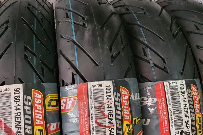 Ban Aspira Premio untuk upgrade Honda BeAT bagian depan 90/80-14 dan belakang 100/80-14 