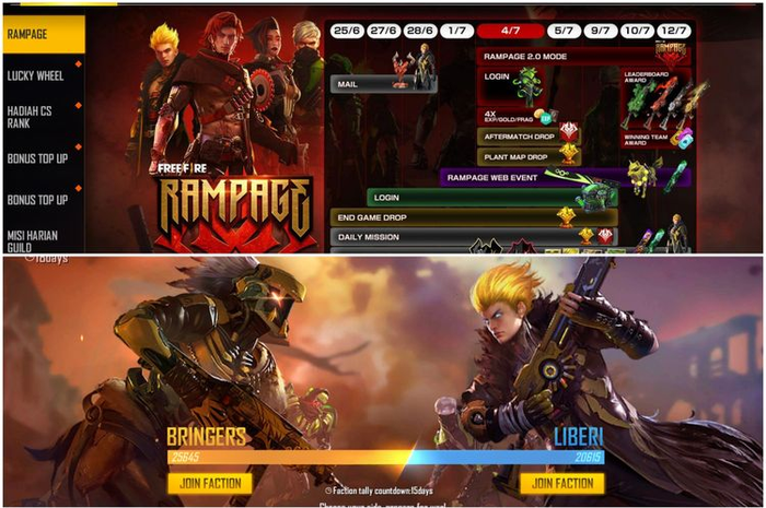 Mode Rampage 2.0 di Free Fire