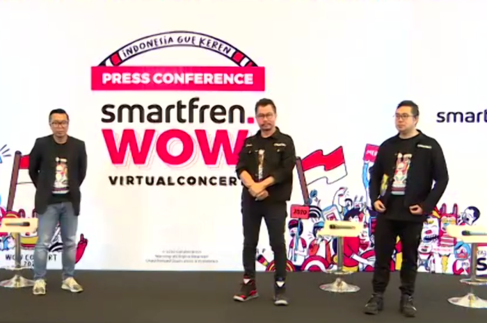 Acara press conference WOW Virtual Concert 2020 yang akan diselenggarakan pada tanggal 8 Agustus 2020 dari 3 negara.