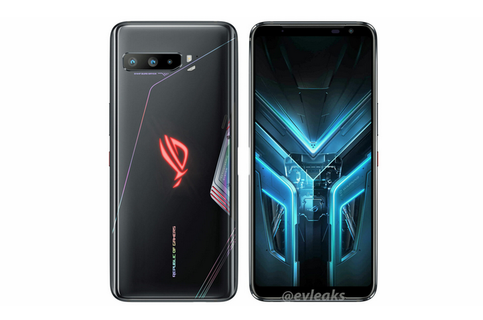 Render ROG Phone 3 yang dibeberkan oleh leakers di Twitter.