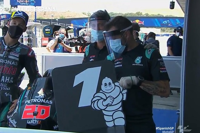 Fabio Quartararo tercepat di sesi kualifikasi MotoGP Spanyol 2020