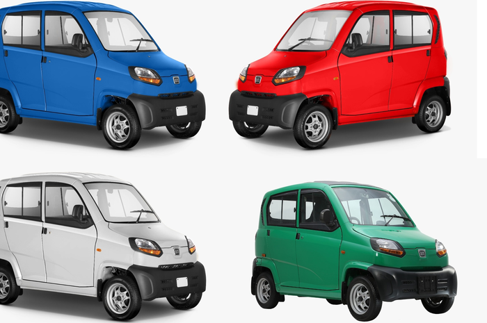 Kendaraan simpel Bajaj Qute muat 4 orang 