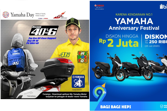 Merayakan ulang tahun ke-46, Yamaha Indonesia berikan hadiah istimewa untuk konsumen setia Yamaha.