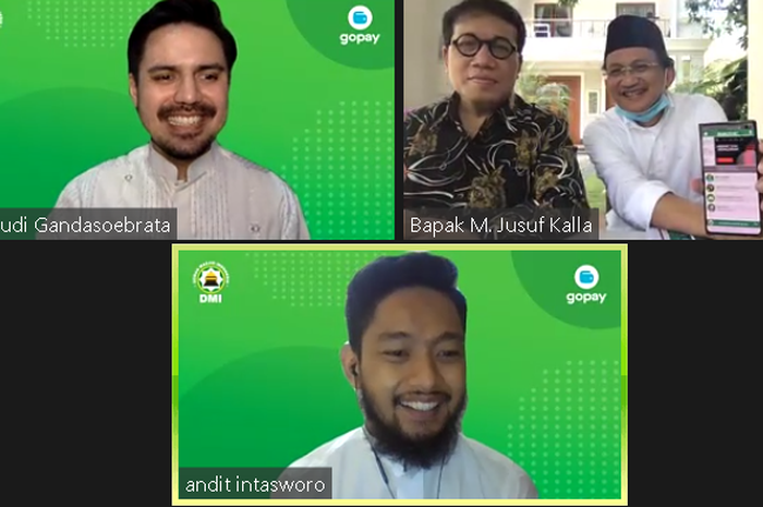 Peserta acara peluncuran infaq digital Gopay dan Dewan Masjid Indonesia (DMI).