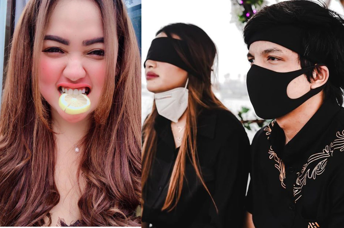 Kolase foto Clara Gopa dan Aurel Hermansyah dengan Atta Halilintar