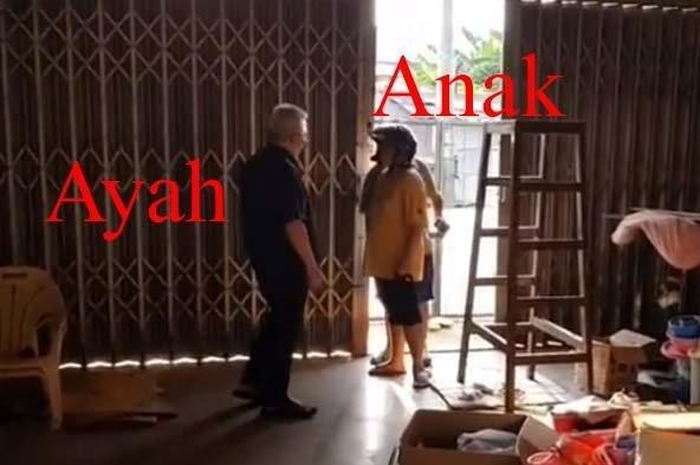 Viral video anak teriaki ayahnya sendiri maling.