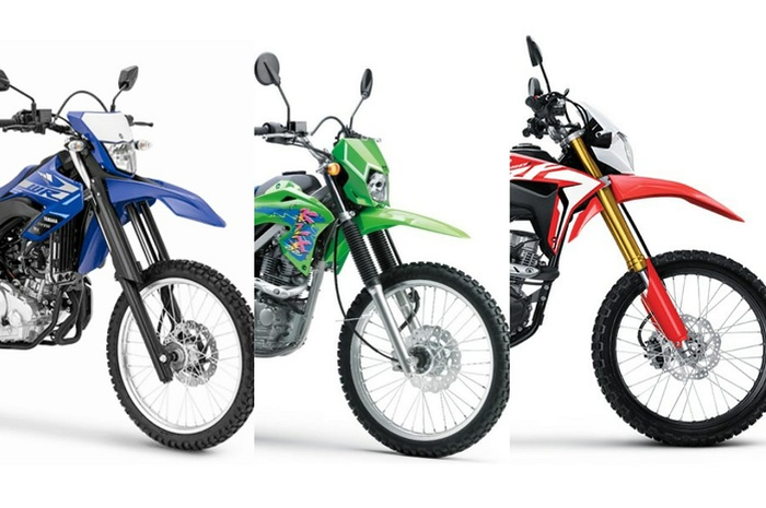 Update harga motor trial 150 cc Agustus 2020, ada Yamaha WR 155R, Kawasaki KLX150, dan Honda CRF150L