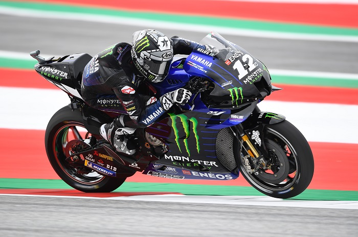 Hasil kualifikasi MotoGP Emilia Romagna 2020, Maverick Vinales polr position Valentino Rossi diposisi segini. Vinales.