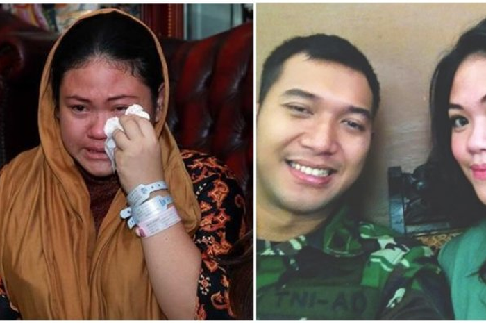 Olivia Nathania bersama dengan mantan suaminya yang seorang anggota TNI, Ardy Prasetya.