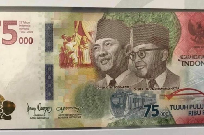 Uang baru edisi kemerdekaan Republik Indonesia yang dirilis oleh Bank Indonesia khusus di hari ini (17/820)