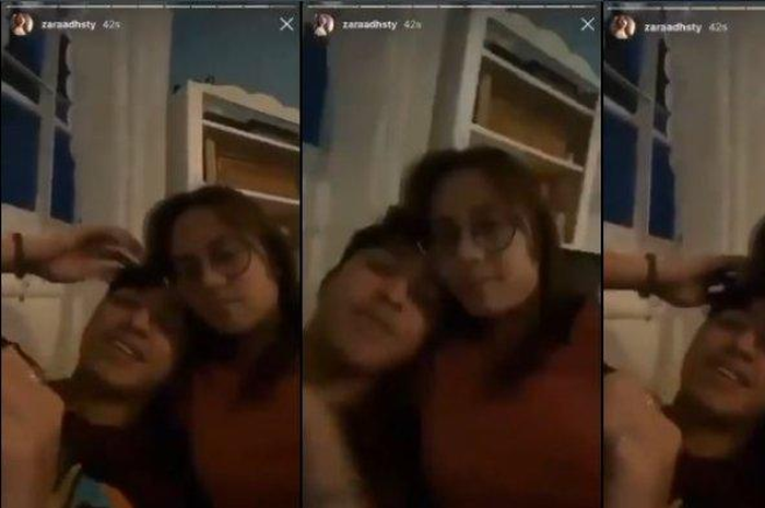 Tangkap layar video singkat wanita diduga Zara Adhisty