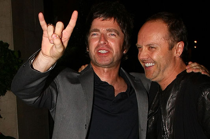 Noel Gallagher dan Lars Ulrich