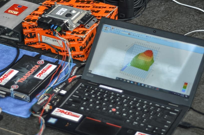 Ilustrasi remap ECU standar motor oleh DMS Tuning.