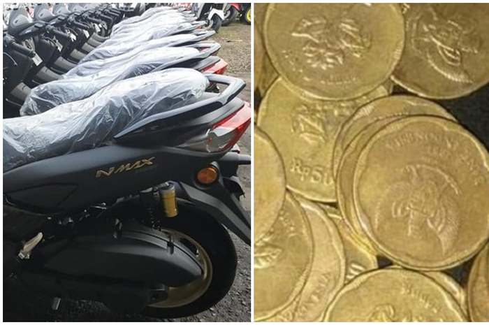 Bikin geger! 16 unit all new Yamaha NMAX bisa dibeli pakai uang logam kerokan. Bikin penasaran nih pastinya, apa iya bisa beli motor matic sebanyak itu pakai koin logam.