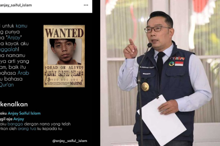 Foto dan Identitasnya Terpampang Nyata di Instagram Ridwan Kamil, Mahasiswa Viral Anjay Saiful Islam Terharu Dapat Simpati dari Gubernur Jawa Barat: Makasih Pak Udah Perhatian Sama Saya