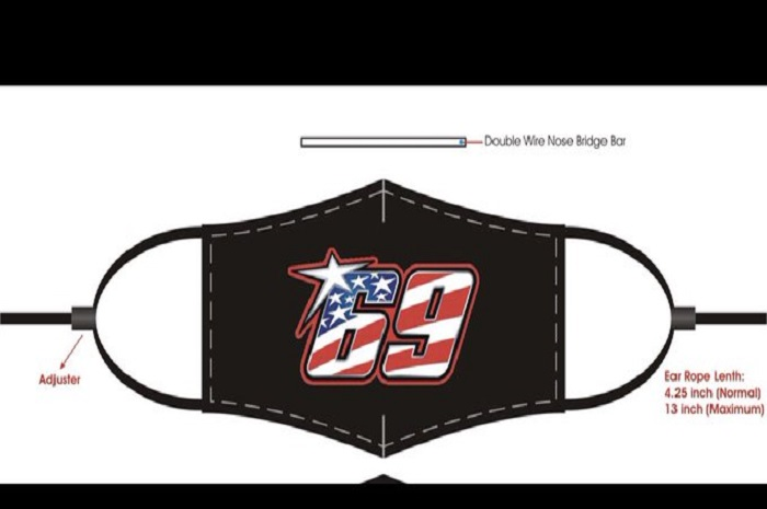 Masker legenda MotoGP mendiang Nicky Hayden resmi dijual, segini harganya.