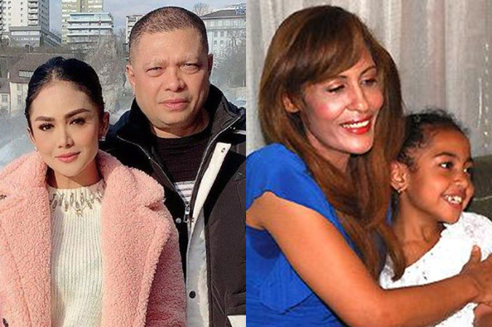 Kolase foto Krisdayanti-Raul Lemos dengan Sechah Sagran