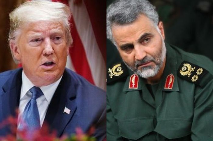 Donald Trump dan Qasem Soleimani.