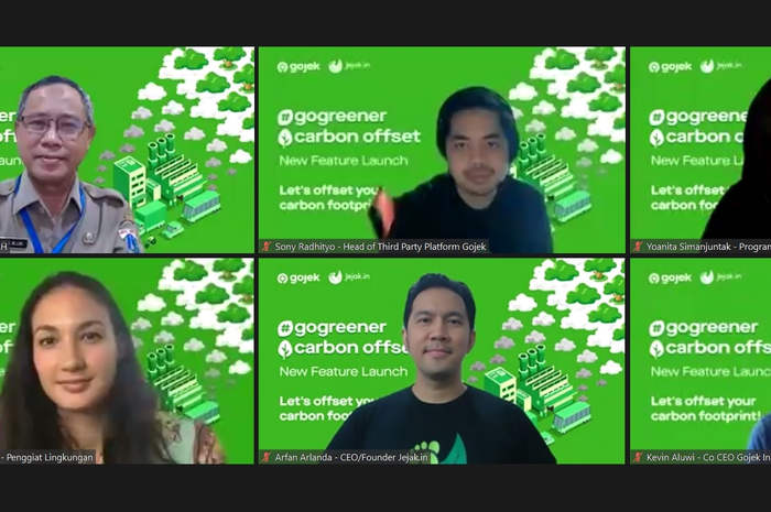 Fitur terbaru Gojek, yaitu GoGreen Carbon Offset.