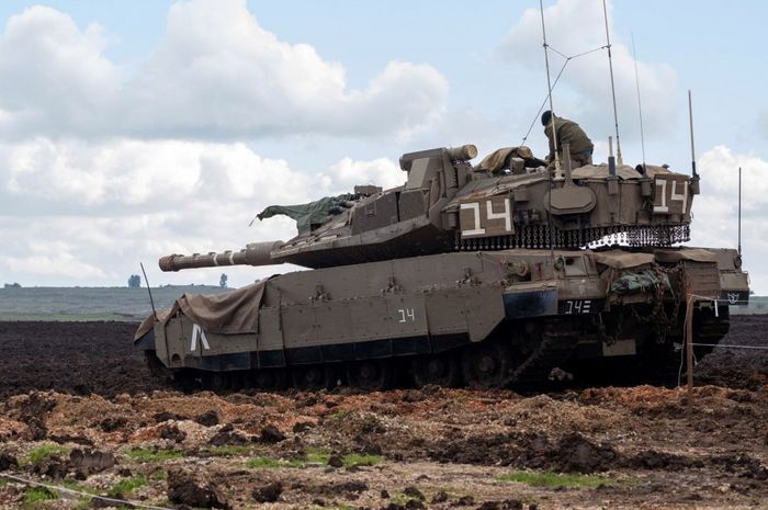 Ilustrasi tank tempur.