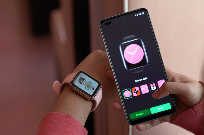 Tampilan warna antarmuka OPPO Watch