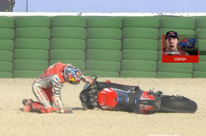 Banyak pembalap yang crash di Warm Up MotoGP Emilia Romagna 2020, nih penyebabnya