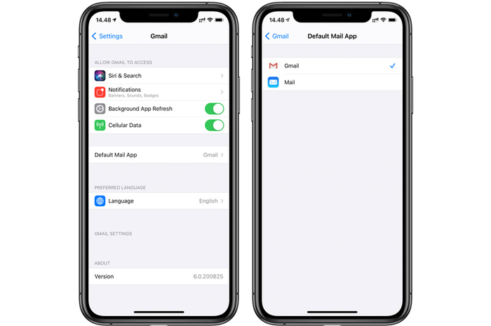Gmail iOS 14