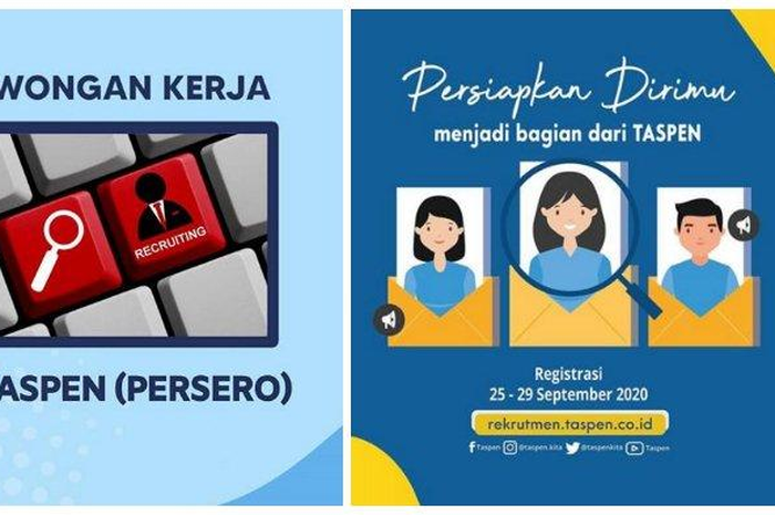 Lowongan kerja BUMN di PT Taspen posisinya banyak buat lulusan SMA sampai S1. Bikers jangan diem aja buruan siapkan lamaran kerja.