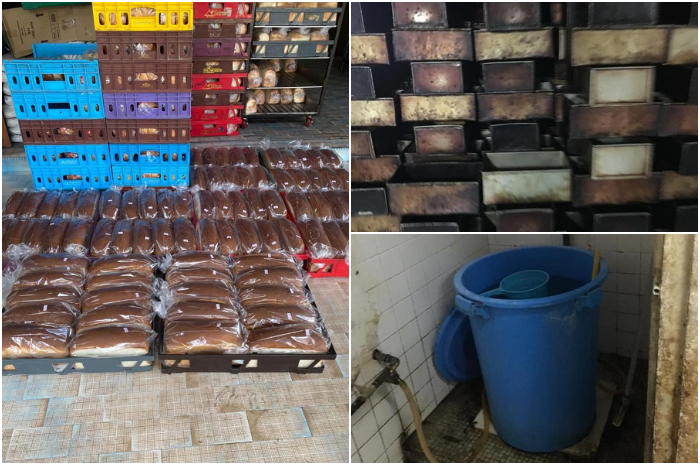 Pabrik roti ini akhirnya ditutup karena bikin adonan dari air mentah di toilet dan tempat bahan bakunya pun dipenuhi kotoran tikus.
