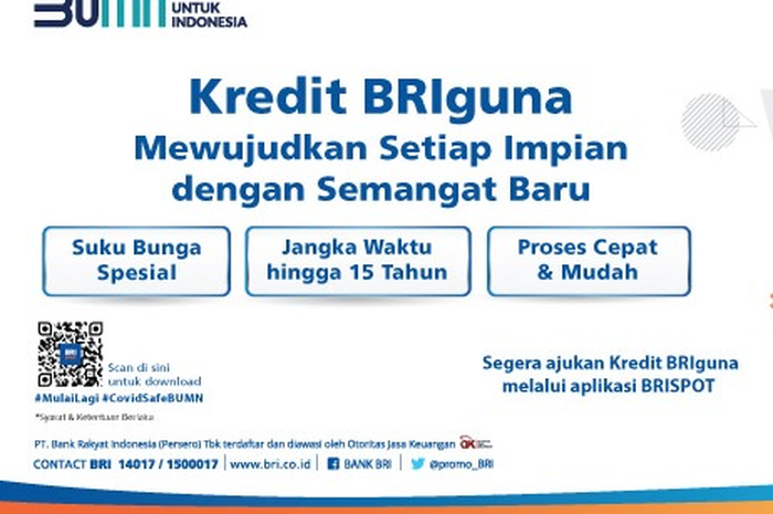Pindah alamat bebas angsuran, pinjaman BRIguna dari BRI 