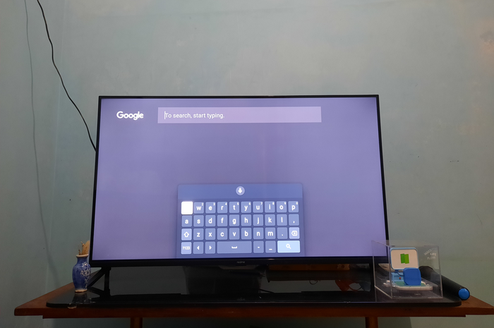 Tampilan Keyboard di realme TV.