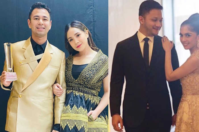 Kolase foto Raffi Ahmad-Nagita Slavina dan Novrizal Machtoeb-Dira Fachry